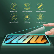 ESR Tempered Glass Screen Protector - калено стъклено защитно покритие за дисплея на iPad mini 6 (2021) (прозрачен) 5