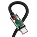 Baseus Legend Elbow USB-C to USB-C Cable 100W (CATCS-01) - здрав кабел с въжена оплетка и бързо зареждане за устройства с USB-C порт (100 см) (черен) 2
