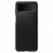 Spigen Thin Fit Case - качествен тънък матиран кейс за Samsung Galaxy Z Flip 3 (черен) 5