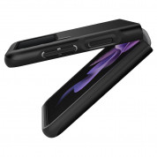 Spigen Thin Fit Case - качествен тънък матиран кейс за Samsung Galaxy Z Flip 3 (черен) 8