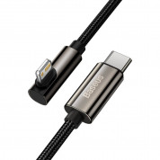 Baseus Legend Elbow USB-C to Lightning Cable PD 20W (CATLCS-01) - USB-C към Lightning кабел за Apple устройства с Lightning порт (100 см) (черен) 3