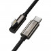 Baseus Legend Elbow USB-C to Lightning Cable PD 20W (CATLCS-01) - USB-C към Lightning кабел за Apple устройства с Lightning порт (100 см) (черен) 4