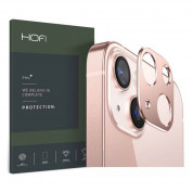 Hofi Alucam Pro Plus Lens Protector - предпазна метална плочка за камерата на iPhone 13 mini, iPhone 13 (розово злато)