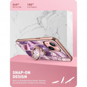 i-Blason Cosmo SupCase Protective Case - удароустойчив хибриден кейс с пръстен против изпускане за iPhone 13 (лилав) 3