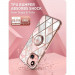 i-Blason Cosmo SupCase Protective Case - удароустойчив хибриден кейс с пръстен против изпускане за iPhone 13 (розов) 5
