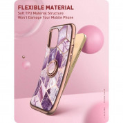i-Blason Cosmo SupCase Protective Case - удароустойчив хибриден кейс с пръстен против изпускане за iPhone 13 Pro Max (лилав) 5