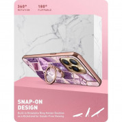 i-Blason Cosmo SupCase Protective Case - удароустойчив хибриден кейс с пръстен против изпускане за iPhone 13 Pro Max (лилав) 3