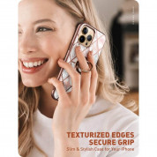 i-Blason Cosmo SupCase Protective Case - удароустойчив хибриден кейс с пръстен против изпускане за iPhone 13 Pro (розов) 1