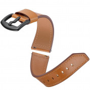 Tech-Protect Leather Band Herms 20mm for Samsung Galaxy Watch (brown) 1