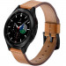 Tech-Protect Leather Band Herms 20mm - кожена каишка от естествена кожа за Samsung Galaxy Watch, Huawei Watch, Xiaomi, Garmin и други часовници с 20мм захват (кафяв) 1