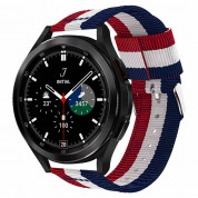 Tech-Protect Welling Band 20mm - текстилна каишка за Galaxy Watch, Huawei Watch, Xiaomi, Garmin и други (20мм) (син-червен)