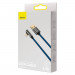 Baseus Legend Elbow Lightning to USB Cable 2.4А (CACS000103) - USB към Lightning кабел за Apple устройства с Lightning порт (200 см) (син) 19