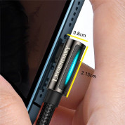 Baseus Legend Elbow Lightning to USB Cable 2.4А (CACS000103) - USB към Lightning кабел за Apple устройства с Lightning порт (200 см) (син) 11