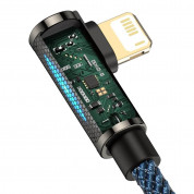 Baseus Legend Elbow Lightning to USB Cable 2.4А (CACS000103) - USB към Lightning кабел за Apple устройства с Lightning порт (200 см) (син) 5