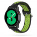 Tech-Protect SoftBand Silicone Sport Band 20mm - силиконова каишка за Samsung Galaxy Watch, Huawei Watch, Xiaomi, Garmin и други часовници с 20мм захват (черен-зелен) 1