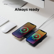 Elago MagSafe Charging Hub Duo - двойна силиконова поставка за безжично зареждане на iPhone чрез поставяне на Apple MagSafe Charger (черен) 1