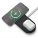 Elago MagSafe Charging Hub Duo - двойна силиконова поставка за безжично зареждане на iPhone чрез поставяне на Apple MagSafe Charger (черен) 1