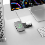 Elago MagSafe Charging Hub Duo - двойна силиконова поставка за безжично зареждане на iPhone чрез поставяне на Apple MagSafe Charger (черен) 8