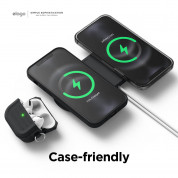 Elago MagSafe Charging Hub Duo - двойна силиконова поставка за безжично зареждане на iPhone чрез поставяне на Apple MagSafe Charger (черен) 5