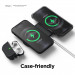 Elago MagSafe Charging Hub Duo - двойна силиконова поставка за безжично зареждане на iPhone чрез поставяне на Apple MagSafe Charger (черен) 6