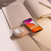 Elago MagSafe Charging Hub Duo - двойна силиконова поставка за безжично зареждане на iPhone чрез поставяне на Apple MagSafe Charger (тъмносин) 9