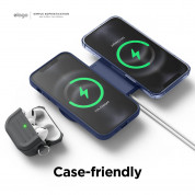 Elago MagSafe Charging Hub Duo - двойна силиконова поставка за безжично зареждане на iPhone чрез поставяне на Apple MagSafe Charger (тъмносин) 5