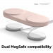 Elago MagSafe Charging Hub Duo - двойна силиконова поставка за безжично зареждане на iPhone чрез поставяне на Apple MagSafe Charger (розов) 3