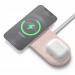 Elago MagSafe Charging Hub Duo - двойна силиконова поставка за безжично зареждане на iPhone чрез поставяне на Apple MagSafe Charger (розов) 1