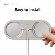 Elago MagSafe Charging Hub Duo - двойна силиконова поставка за безжично зареждане на iPhone чрез поставяне на Apple MagSafe Charger (бежов) 6
