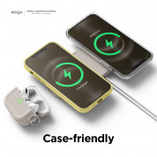 Elago MagSafe Charging Hub Duo - двойна силиконова поставка за безжично зареждане на iPhone чрез поставяне на Apple MagSafe Charger (бежов) 5