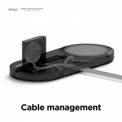 Elago MagSafe Charging Hub Duo Watch - силиконова поставка за зареждане на iPhone и Apple Watch (черна) 4