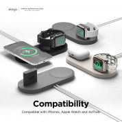 Elago MagSafe Charging Hub Duo Watch - силиконова поставка за зареждане на iPhone и Apple Watch (черна) 1