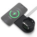 Elago MagSafe Charging Hub Duo Watch - силиконова поставка за зареждане на iPhone и Apple Watch (черна) 1