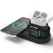 Elago MagSafe Charging Hub Trio 1 - силиконова поставка за зареждане на iPhone, Apple Watch и Apple AirPods Pro (черна) 1