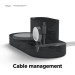 Elago MagSafe Charging Hub Trio 1 - силиконова поставка за зареждане на iPhone, Apple Watch и Apple AirPods Pro (черна) 6