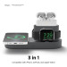 Elago MagSafe Charging Hub Trio 1 - силиконова поставка за зареждане на iPhone, Apple Watch и Apple AirPods Pro (тъмносива) 3