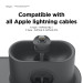 Elago MagSafe Charging Hub Trio 1 - силиконова поставка за зареждане на iPhone, Apple Watch и Apple AirPods Pro (тъмносива) 4