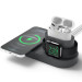 Elago MagSafe Charging Hub Trio 1 - силиконова поставка за зареждане на iPhone, Apple Watch и Apple AirPods Pro (тъмносива) 1
