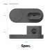 Elago MagSafe Charging Hub Trio 1 - силиконова поставка за зареждане на iPhone, Apple Watch и Apple AirPods Pro (тъмносива) 8