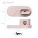 Elago MagSafe Charging Hub Trio 1 - силиконова поставка за зареждане на iPhone, Apple Watch и Apple AirPods Pro (розова) 8