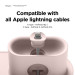 Elago MagSafe Charging Hub Trio 1 - силиконова поставка за зареждане на iPhone, Apple Watch и Apple AirPods Pro (розова) 4