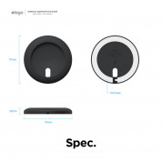 Elago Charging Pad for MagSafe - силиконова поставка за Apple MagSafe Charger (черен) 7