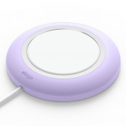 Elago Charging Pad for MagSafe - силиконова поставка за Apple MagSafe Charger (лилав)