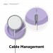 Elago Charging Pad for MagSafe - силиконова поставка за Apple MagSafe Charger (лилав) 7