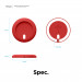 Elago Charging Pad for MagSafe - силиконова поставка за Apple MagSafe Charger (червен) 8