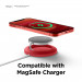 Elago Charging Pad for MagSafe - силиконова поставка за Apple MagSafe Charger (червен) 2