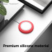 Elago Charging Pad for MagSafe - силиконова поставка за Apple MagSafe Charger (червен) 6