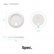 Elago Charging Pad for MagSafe - силиконова поставка за Apple MagSafe Charger (бял) 7