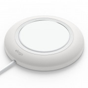 Elago Charging Pad for MagSafe - силиконова поставка за Apple MagSafe Charger (бял)
