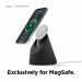 Elago MS1 Charging Stand for MagSafe - силиконова поставка за безжично зареждане на iPhone чрез поставяне на Apple MagSafe Charger (черен) 3